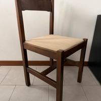 n. 6 sedie in legno rivestite 20€l una