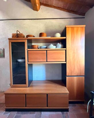Parete attrezzata componibile anni ’90 – finitura