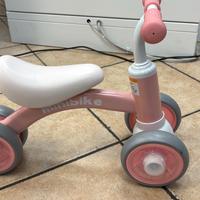 Bici primi passi bimba MiniBike rosa 4 ruote – par
