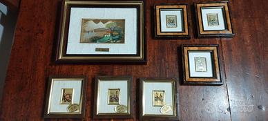 Quadri dipinti su foglia d' oro