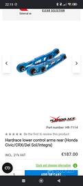 lower control arms LCA HARDRACE  Civic EG 