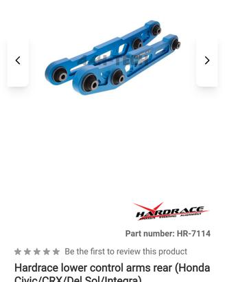 lower control arms LCA HARDRACE  Civic EG 