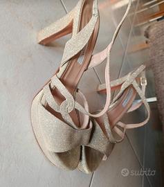 scarpe dorate Albano