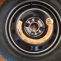 kit completo ruota di scorta più cric per fiat 