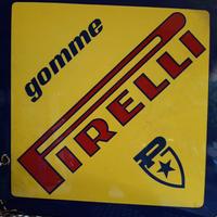 Insegna  TARGA smaltata  PIRELLI. Vintage