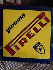 Insegna  TARGA smaltata  PIRELLI. Vintage
