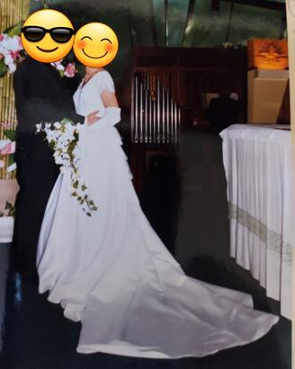 Vestito Da Sposa con guanti