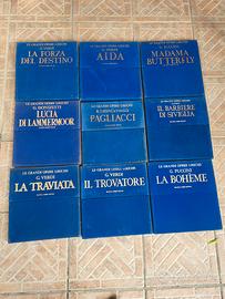 9 opere "Le Grandi Opere Liriche ", con vinili +++