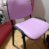 Sedia da scrivania viola/lilla