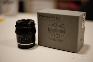 TT Artisan 50mm f1.2 ttartisan fuji Fx fujifilm X