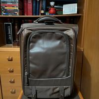 Trolley 24/48 ore con inserti in pelle