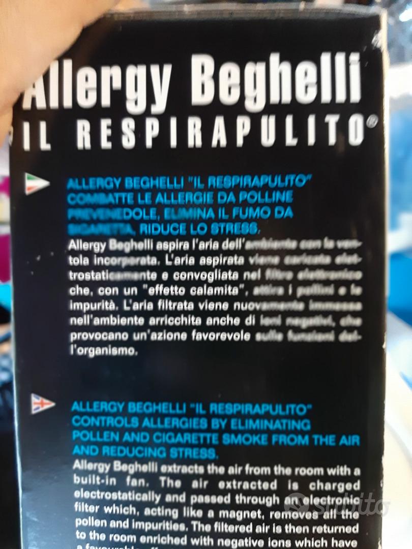 BEGHELLI ALLERGY IONIZZATORE ALLERGIE PURIFICATORE - Elettrodomestici In  vendita a Venezia