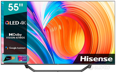 Hisense 55" QLED 4K 55A78GQ, Quantum Dot, Smart TV