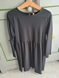 Vestito elegante nero sartoriale 