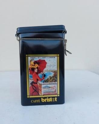 Scatola in latta vintage Caffè Bristot