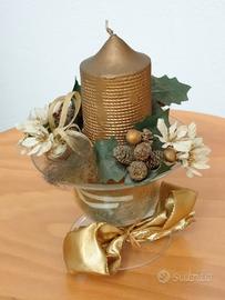 CANDELA CON BICCHIERE PORTACANDELA