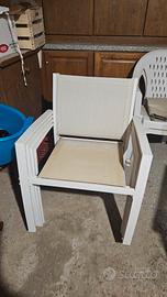 set giardino 4 sedie + 2 tavoli 