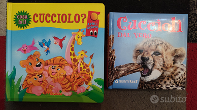 2 Libri cuccioli animali Giunti Kids JoyBook Bimbi