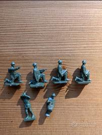 Lotto di 6 soldatini Plastica anni 70