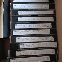 videocassette VHS registrate con formula 1