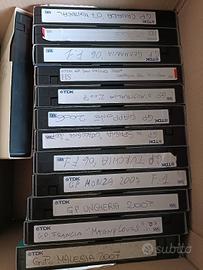 videocassette VHS registrate con formula 1