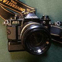 Canon AE1 con  105 mm 2,8,  500 mm catadiottrico