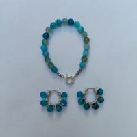 Set bracciale e orecchini AGATA
