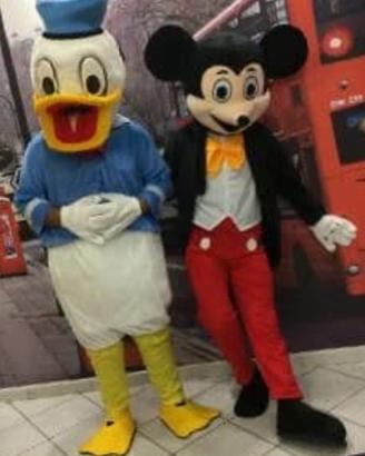 Mascotte paperino e topolino