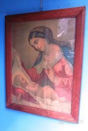 Vecchia cornice in mogano massello