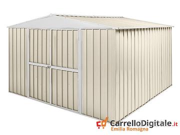 Box in Acciaio da giardino 360x345cm avorio