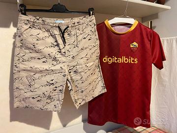 Pantaloni e maglia da calcio per ragazzo