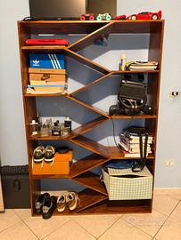 SCRIVANIA + LIBRERIA IN LEGNO