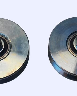 ruota  metallo  gola "V" D98cm