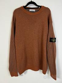 Maglione cashmere stone island arancione XL grey
