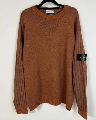 Maglione cashmere stone island arancione XL grey