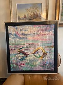 Quadro moderno cornice nera