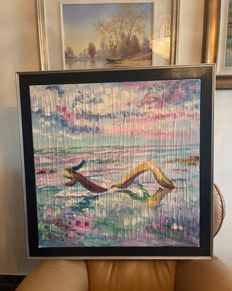 Quadro moderno cornice nera