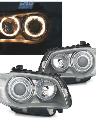 FARI BMW E81 E87 E82 E88 ANGEL EYES FONDO CROMATO 