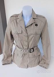 Giacca Blauer USA Donna Safari  Cintura Beige XL