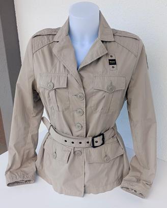 Giacca Blauer USA Donna Safari  Cintura Beige XL