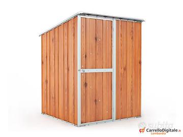 Casetta giardino in Acciaio 1.55x175 cm fin legno