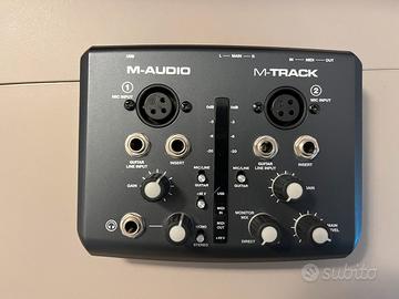 M-AUDIO M-TRACK interfaccia audio midi usb 2 canal