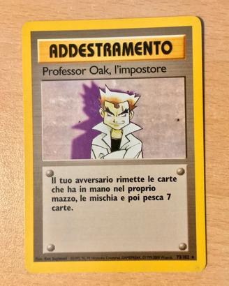 Carte Pokemon Professor Oak, l'impostore Set Base