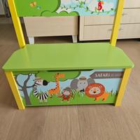 Livarno cassapanca bambini LIDL animali giungla