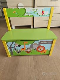 Livarno cassapanca bambini LIDL animali giungla