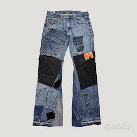 Levi’s 505 Custom Patchwork Bootcut y2k taglia M/L