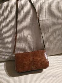 Borsa Fb Fashion coccodrillo marrone