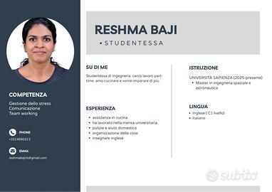 Pulizie/aiuto compiti/ dog sitter