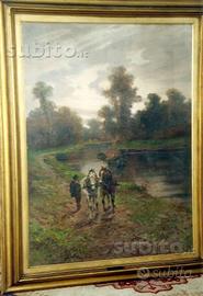 Quadro ad olio su tela di Leonardo Roda