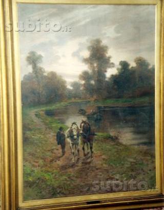 Quadro ad olio su tela di Leonardo Roda